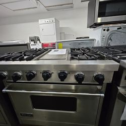 36" VIKING DUAL FUEL RANGE STAINLESS STEEL 