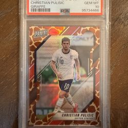 2022 Panini National VIP Christian Pulisic Giraffe #61 PSA 10