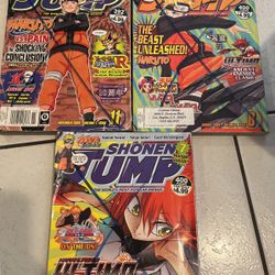 Shonen Jump Mangas Issues 7,8, And 11