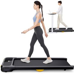 2 in 1 Under Desk Treadmills, GORPORE 2.5HPFolding Electric Treadmill with Dual LEDDisplay & Remote Portable Treadmill FoldableWalking Treadmill Joggi