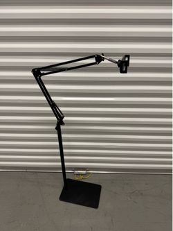Used Tablet Height Adjustable Floor Stand With A 5 Pound Metal Base