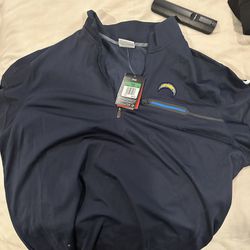 New - NFL OFFICIAL CHARGERS Dry Fit Jacket Full Zip