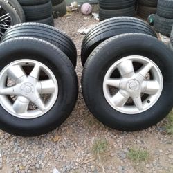 RIMS 16X7....255/70R16...6 LUGS FIT TOYOTA TACOMA NISSAN XTERRA NISSAN IZUSO RODEO HONDA PASPORT NISSAN FRONTIER NISSAN PATHFINDER 