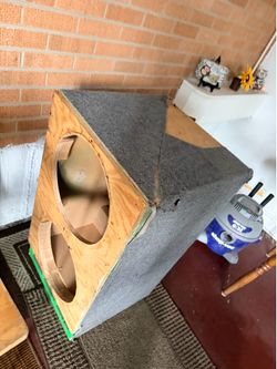 Heavy duty 15 inch dual subwoofer box