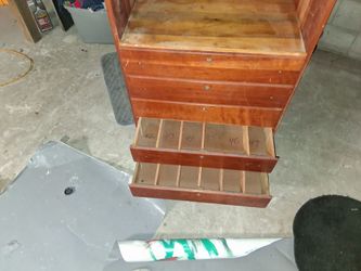 Antique display case made by "Case"