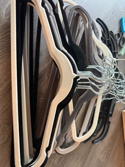 Velvet Clothes Hangers, Assorted Lot
