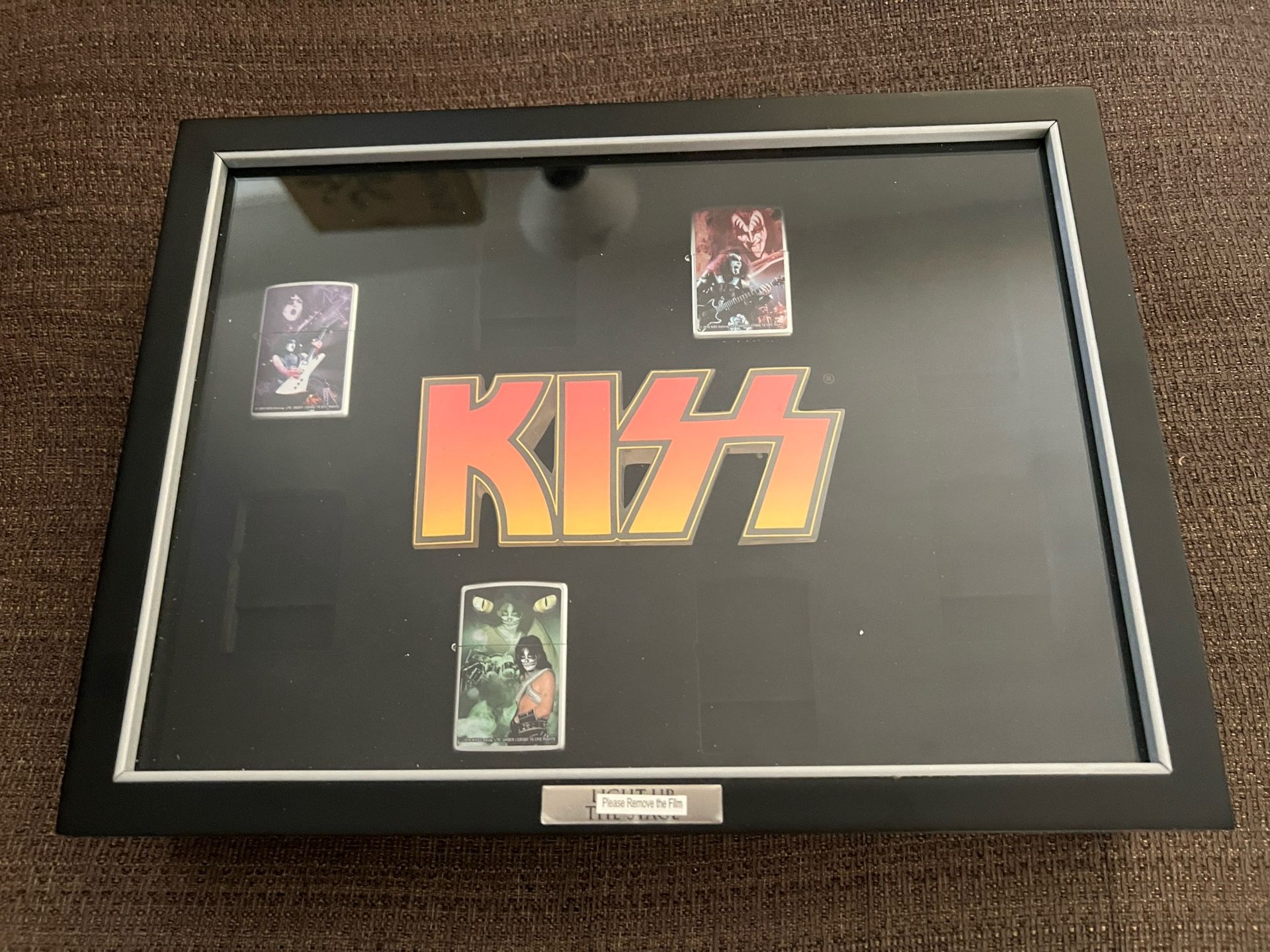 Bradford Exchange “Light Up The Stage” KISS Zippo Lighter Display