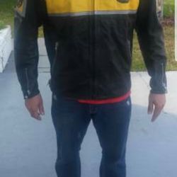 Leather Motorcycle Jacket $150