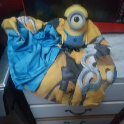 Minions Shower Curtain And Soap Dispenser
