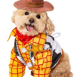 Rubie's Disney Toy Story Woody Cowboy Pet Costume, M/L 3pc