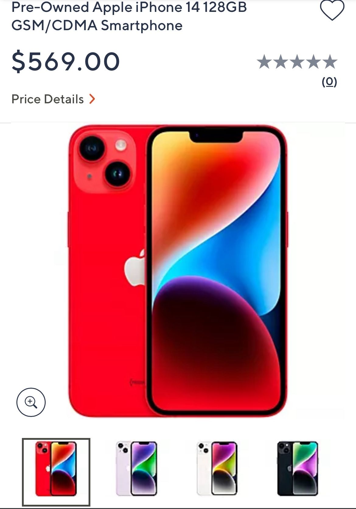 Red IPhone 14
