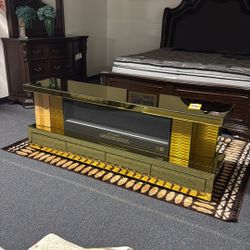 Tv Stand Led Speakers Fireplace Xl 