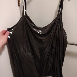 Torrid Black Shimmer Cami Top – Size 2 (2X) – Brand New w/ Tags