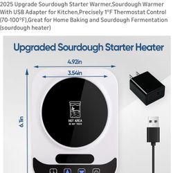 Sourdough Warmer With USB Adapter for Kitchen