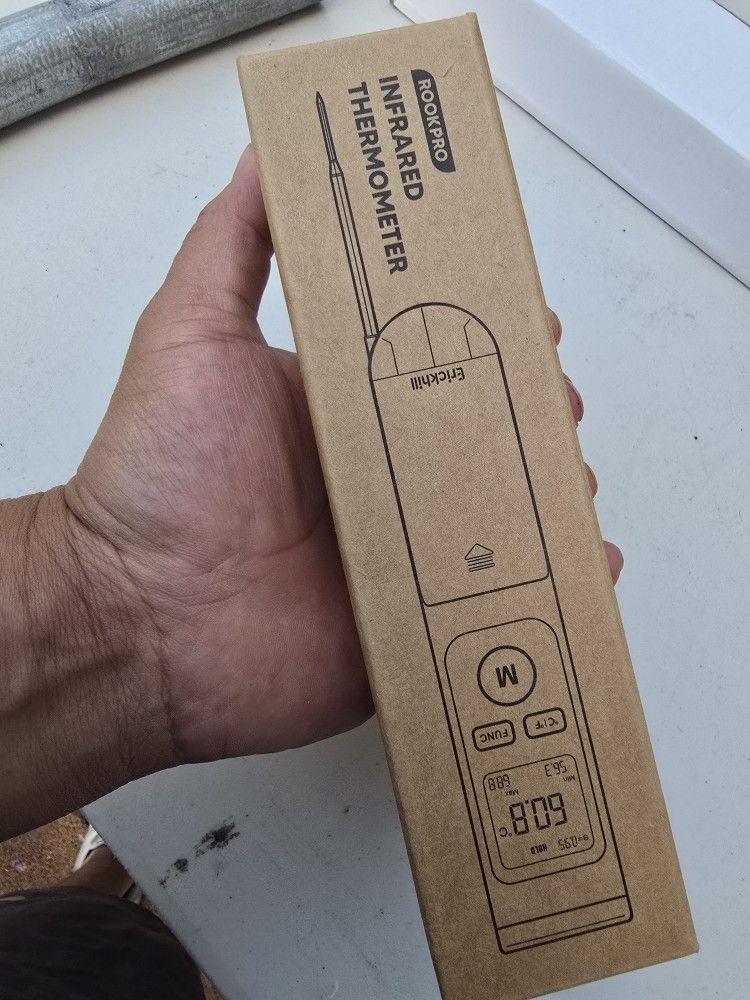 2-in-1 Infrared Thermometer With a Meat Probe.
