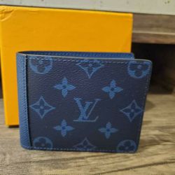 Louis Vuitton Multiple Wallet Blue Monogram