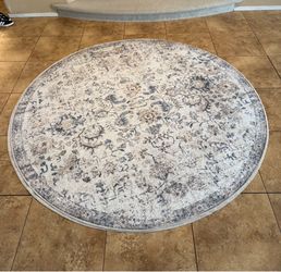 7'x7' round rug