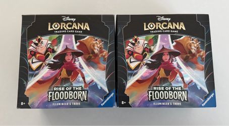 Disney Lorcana TCG: Rise Of The Floodborn Illumineer’s Trove Box NEW/SEALED Lot of 2