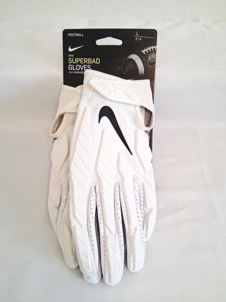 Nike Superbad White Padded Football Gloves