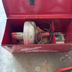 Milwaukee Electric Drain Cleaner w/ Metal Storage Box – Works Great