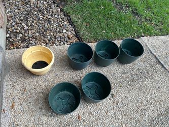 OBO! NEED GONE TODAY Self-Watering Plastic Indoor Outdoor Planter Pot Fern Shower 12” Durable Fade Resistant