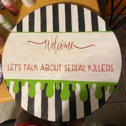 Heavy Homemade Door Hanger/sign 