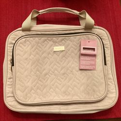 NWT NEW NISHEL HANGING MAKEUP COSMETICS TRAVEL BAG CASE PINK