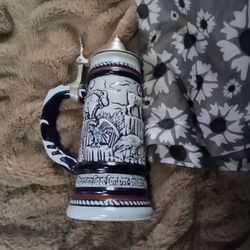 Vintage 1976 Collectable Brazilian Crafted Avon Beer Stein