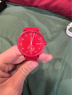 ⌚️UNI-SEX SKAGEN POPPY WATCH RED