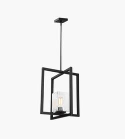 2 New Black Modern Pendant Lights – Still in Boxes