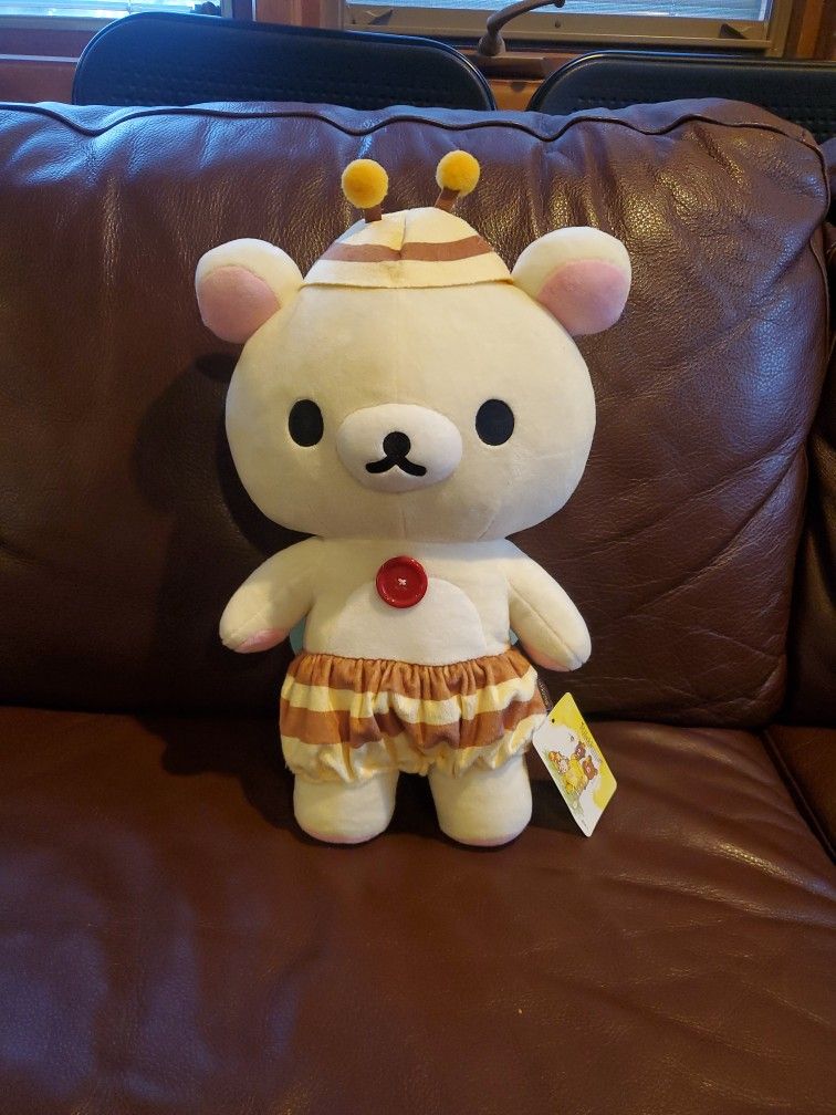 NEW - Rilakkuma Harvest Festival In Honey Forest: Korilakkuma Honey Bee 16" With Tag
