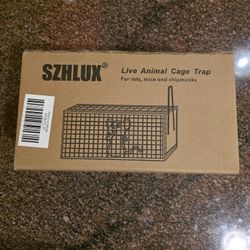 SZHLUX Rat Trap,Mouse Traps Work for Indoor and Outdoor,Small Rodent Animal-Mice Voles Hamsters Cage,Catch and Release(Small), Silver