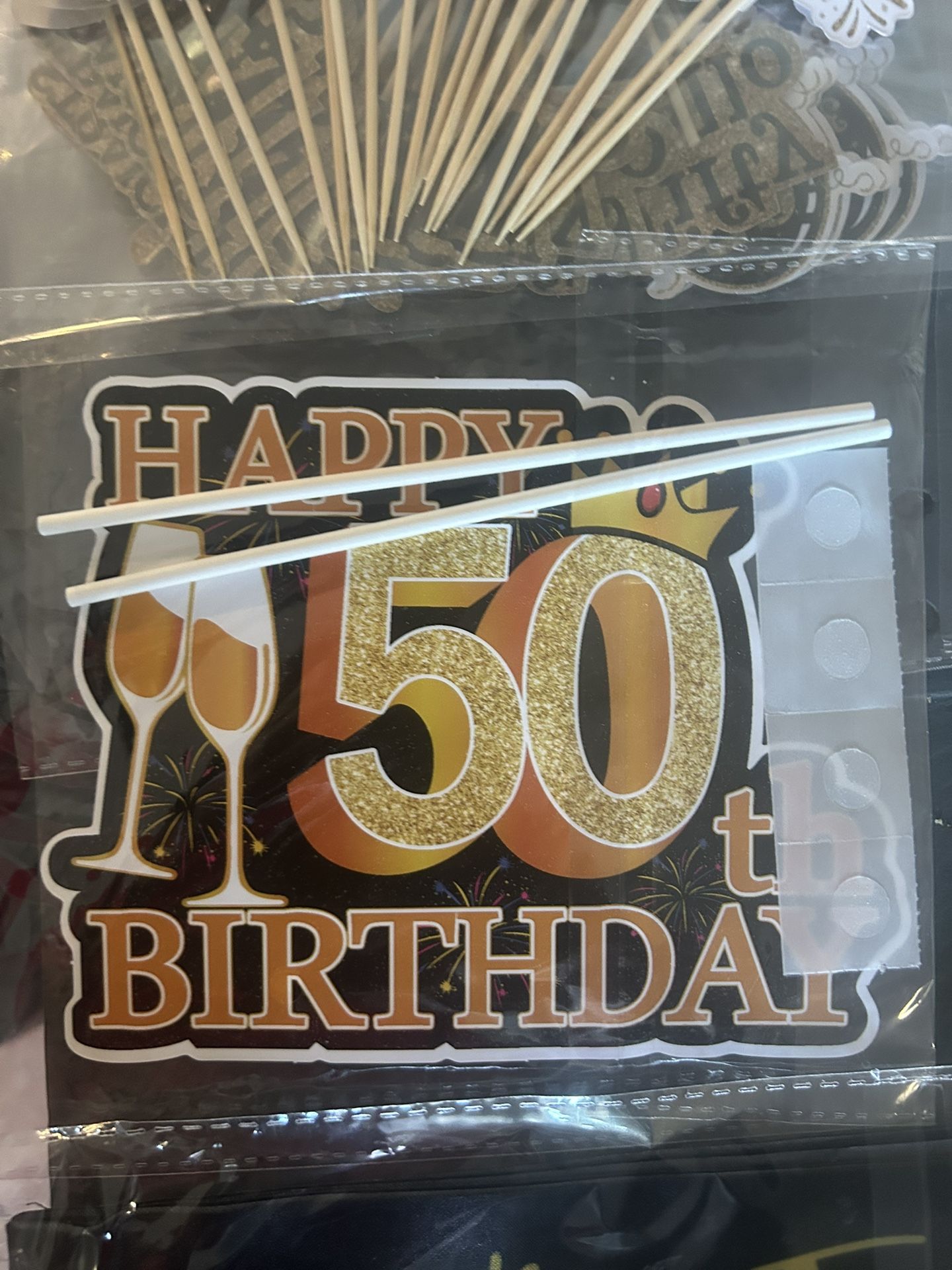 50th Birthday Balloons Ect….