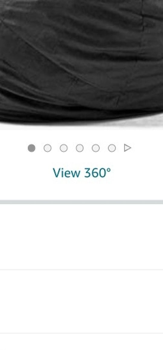 Big Joe Fuf Foam Filled Bean Bag Chair, Large, Black