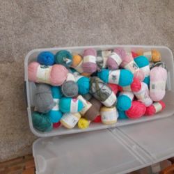 59 NEW SKEINS SOFT YARN. NEW 