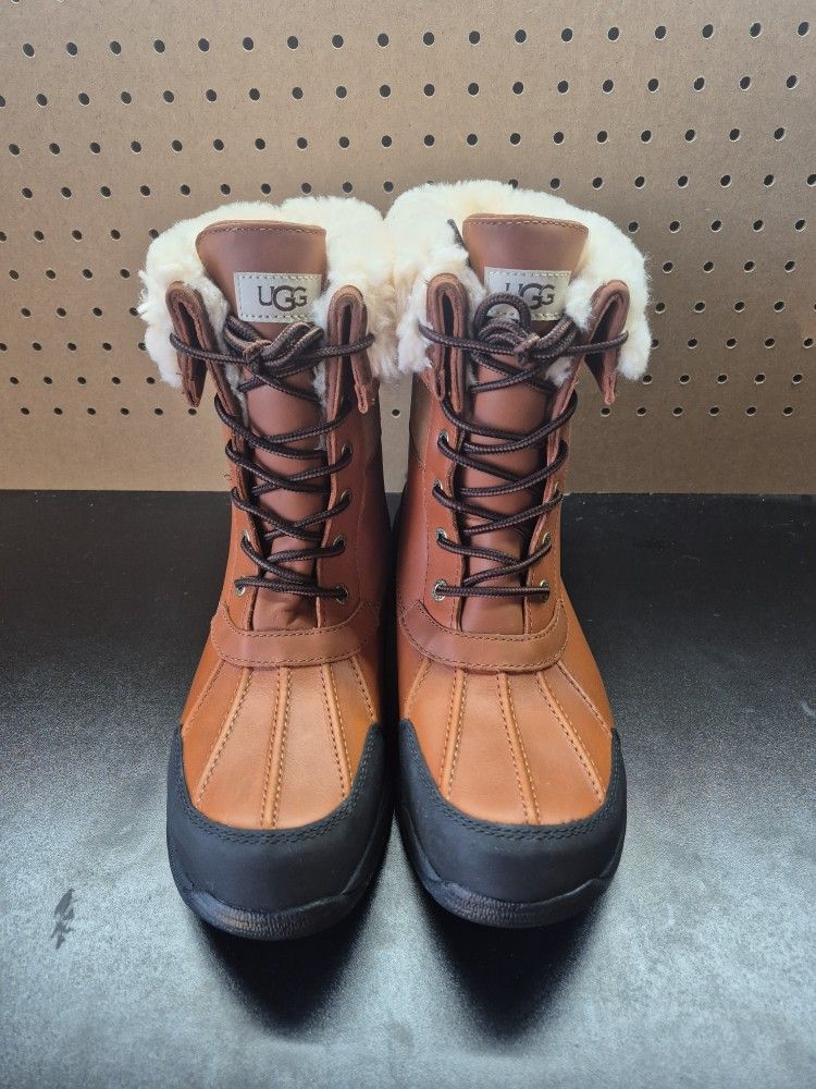 UGG Butte Waterproof Lace-Up Boots Men's Size 10.5 Worchester 5521