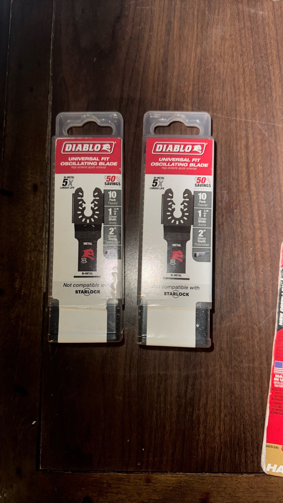 NEW! DIABLO METAL UNIVERSAL FIT OSCILLATING BLADES