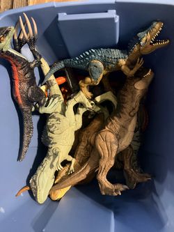 Lot of Dinosaur Action Figures