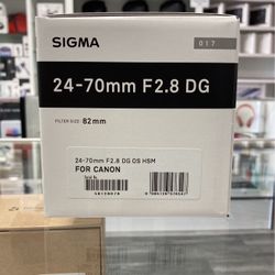 Sigma 24-70mm F2.8 For Canon⭐️Sale! Ends 9/29!