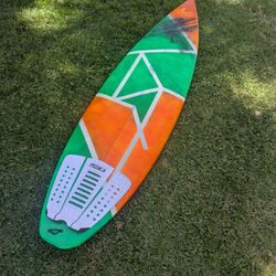 ⭐$120 5'10 Green And Orange Colorful Shortboard Surfboard 