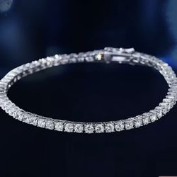Moissanite 3mm Tennis Bracelet (new)