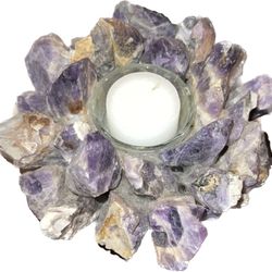 Amethyst Candle Holder