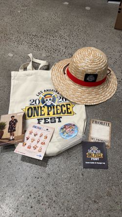 One piece fest / hat and tote bag