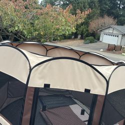 Small Medium Dog Cat Rabbit Bunny Kennel Soft Pet Travel Playpen Collapsible 48” by 48” by 30” High