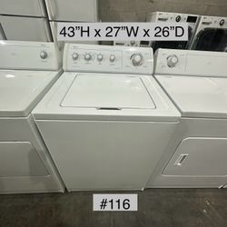 Whirlpool Washer Top Load Electric (#116)