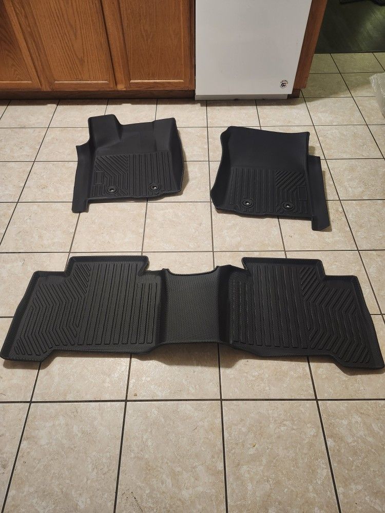 2016-2023 toyota tacoma weather floor mats crew cab