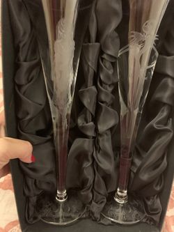 Limited edition toasting flutes of nightmare before Christmas