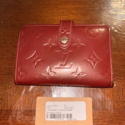 AUTHENTIC LOUIS VUTTION RED WALLET