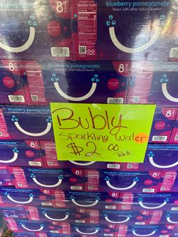 Bubly Blueberry Pomegranate Sparkling Water 8-Pack