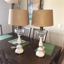 Lamps Gorgeous Vintage Pair In Excellent Used Condition.